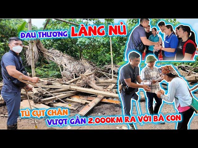 ĐAU THƯƠNG LÀNG NỦ: EM TÚ VƯỢT 2.000 KM MANG TẤM LÒNG VÀNG MẠNH THƯỜNG QUÂN ĐẾN TỪNG NHÀ