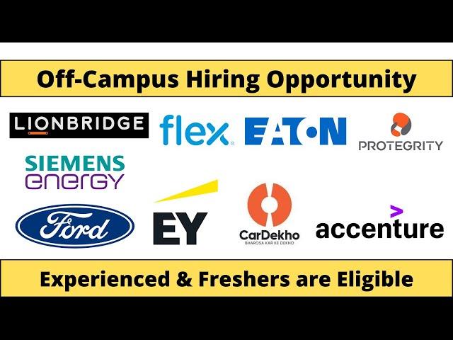 9 Off-Campus Drives || Apply Now #hiring #jobs