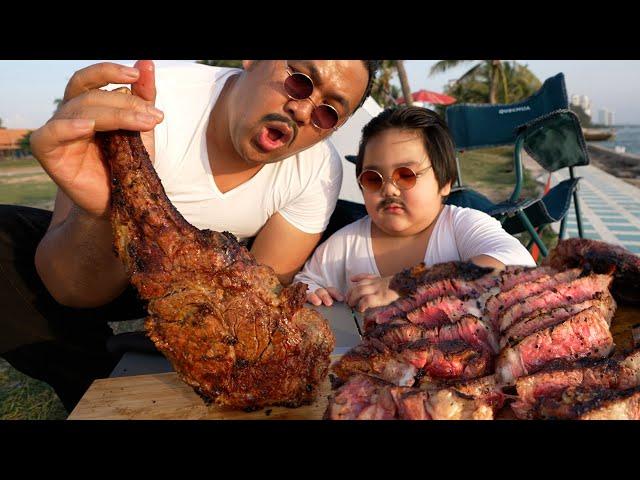 Tomahawk with my son : Salt bae Express