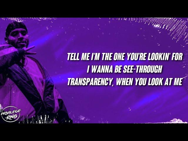 Chris Brown - Transparency (Lyrics)