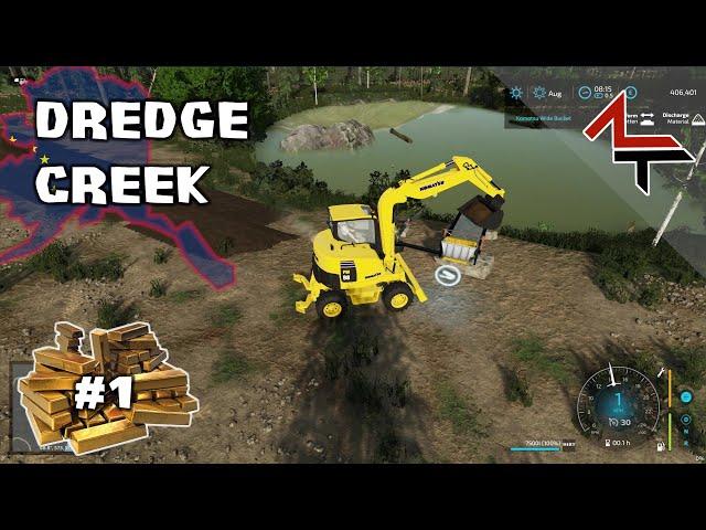 Gold fever - FS22 | First small gold mining steps on Dredge Creek, Alaska