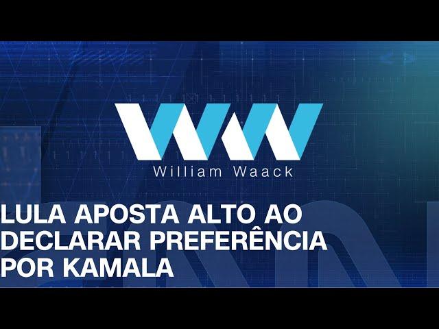 WW - LULA APOSTA ALTO AO DECLARAR PREFERÊNCIA POR KAMALA - 01/11/2024