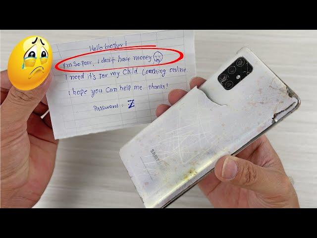 Restore Galaxy A51 5G Cracked, Restoring Destroyed Phone