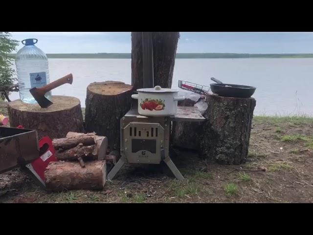 Печь для палатки с духовкой (Полевая кухня) KleverCamping