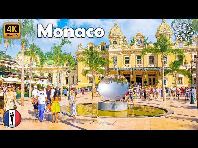  MONACO Monte-Carlo Walking Tour - French Riviera - Côte d'Azur - Summer 2024 - 4k60fps