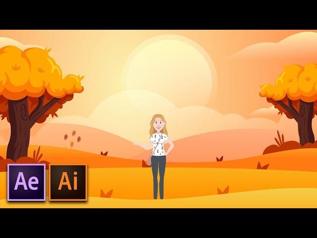 How to Create Cartoon Animation | After Effects & Illustrator Workflow Tutorial