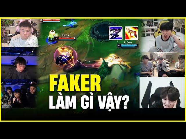 CÁC STREAMER NỔ NÃO KHI XEM SYLAS CỦA FAKER TRONG VÁN 4 | DOINB, UZI, CAEDREL REACTION T1 vs BLG