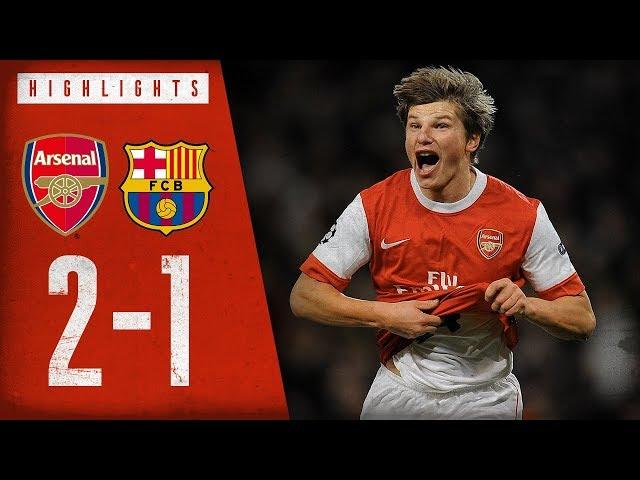 ARSHAVIIIIIIIIN! | Arsenal 2-1 Barcelona | Champions League highlights | Feb 16, 2011