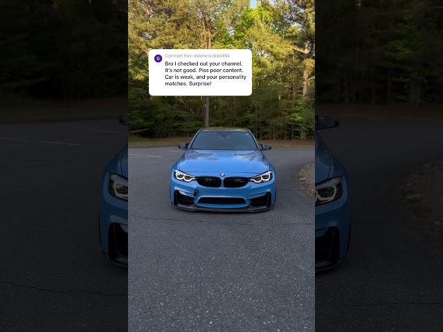 Bro I just checked your channel  #f80 #m3 #bmw #cars #supercar #shorts #carshorts