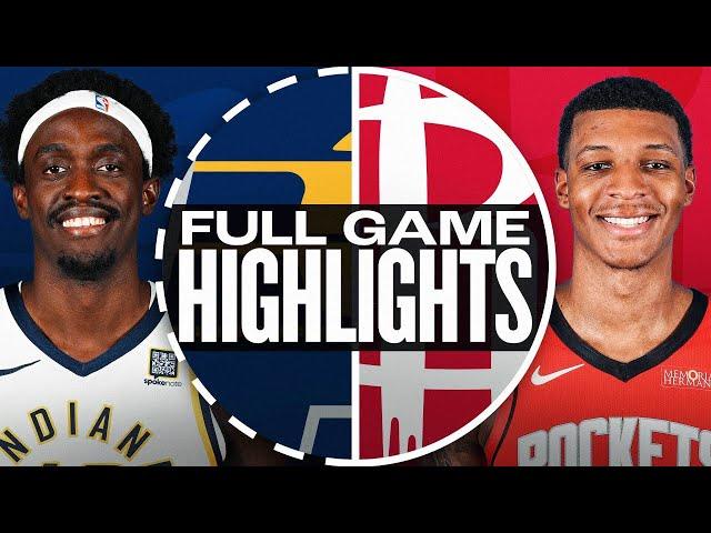 PACERS at ROCKETS | FULL GAME HIGHLIGHTS | November 20, 2024