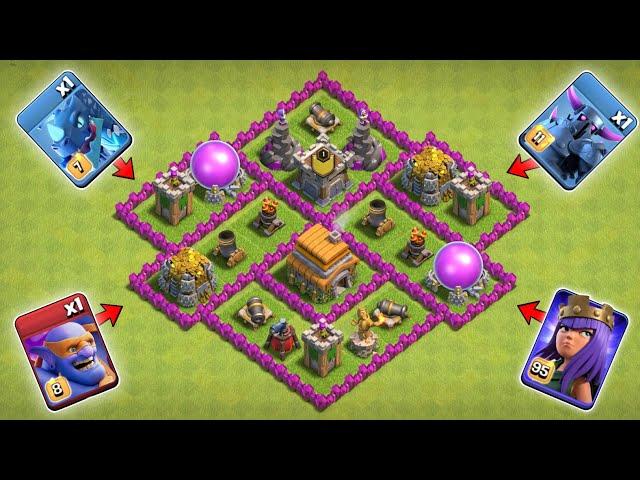 Max TownHall 6 VS All 1 Max Troops! | Clash of Clans