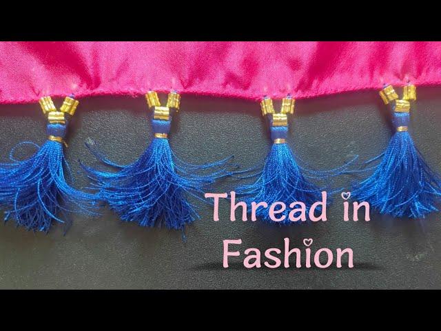 Simple and beautiful saree kuchu design/saree tassels