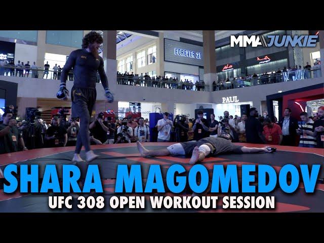 Shara Magomedov Shows WILD Flashy Strikes in Entertaining UFC 308 Open Workout Session