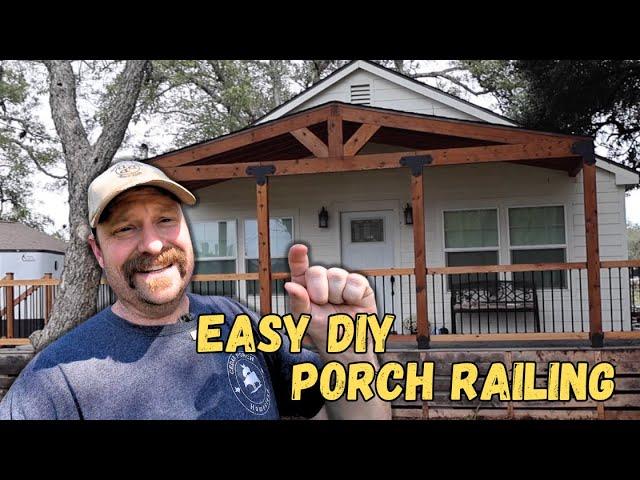 Easy DIY Cedar Porch Railing