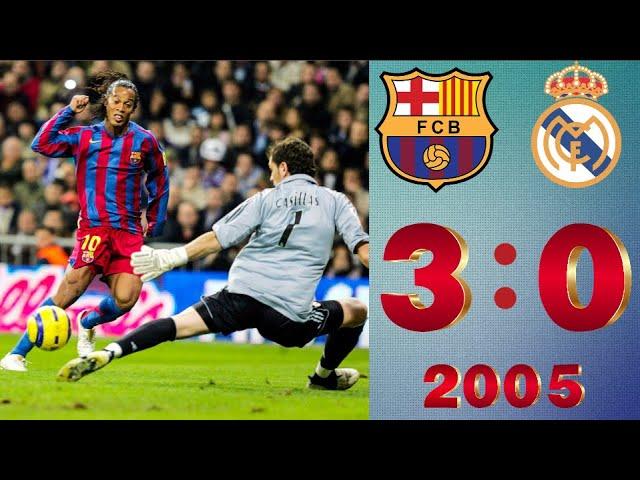ТОТ САМЫЙ МАТЧ! БАРСЕЛОНА 3:0 РЕАЛ МАДРИД 2005/06! РОНАЛДИНЬО ТВОРИТ МАГИЮ! КАЧЕСТВО FULL HD!