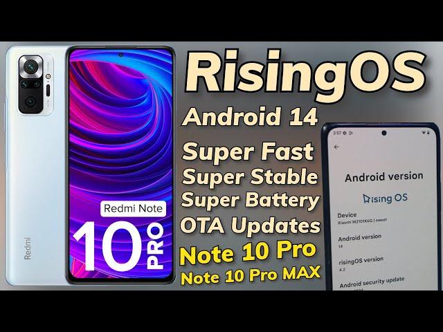 Install RisingOS A14 ON Redmi Note 10 Pro & Pro MAX Superb ROM