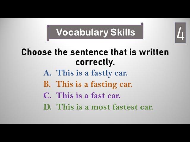 English Vocabulary Practice Test | Test 4 | Test Your English Vocabulary Skills