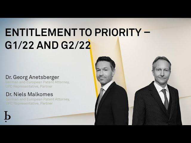 IP Insights: Entitlement to priority - G1/22 and G2/22 (2023)