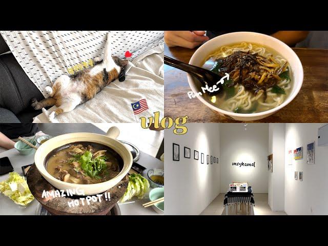 ENG) Malaysia Daily Vlog - Having Pan Mee and Going Exhibition