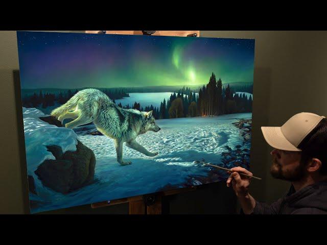 Painting My Connection with Wolves