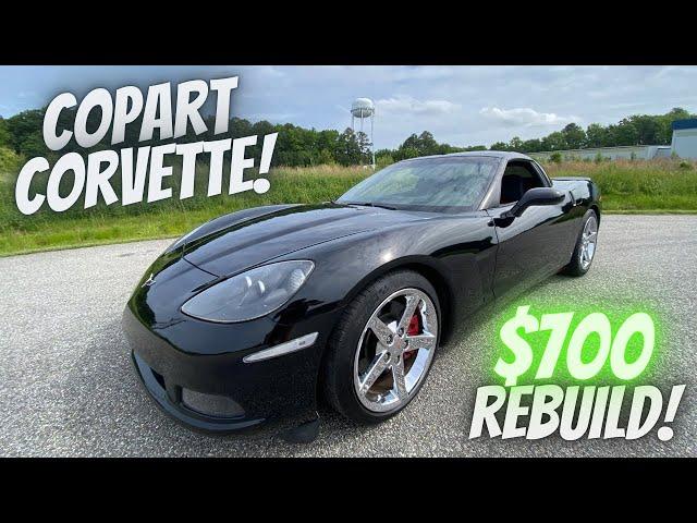 I Rebuilt A 'TOTALED' C6 Corvette From Copart For UNDER $1000!!