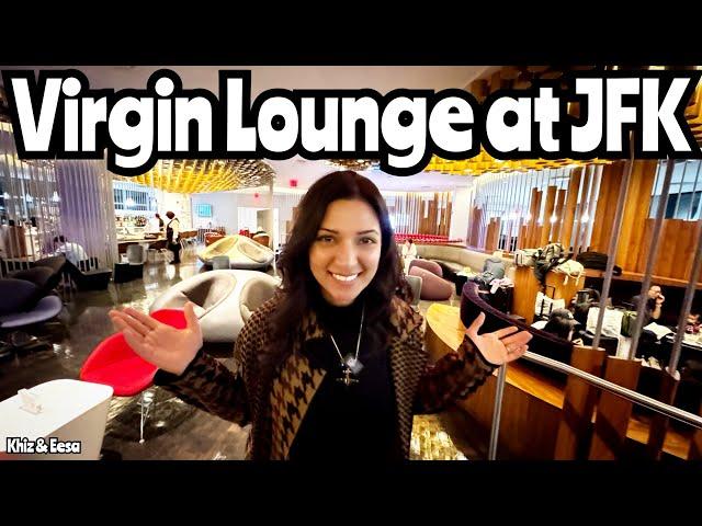 Virgin Clubhouse JFK Airport Lounge Tour using Priority Pass #travel #airport @Virgin