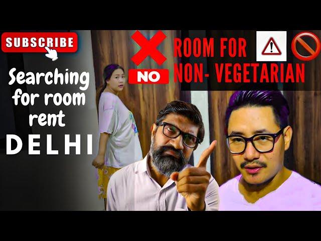 Hunting for room rent in Delhi | No Non-veg Allowed #dailyvlog