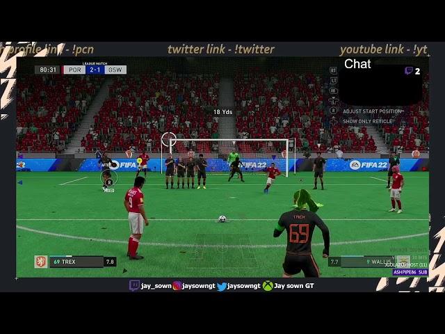 Free Kick Goal on FIFA 22! HYPE!!!