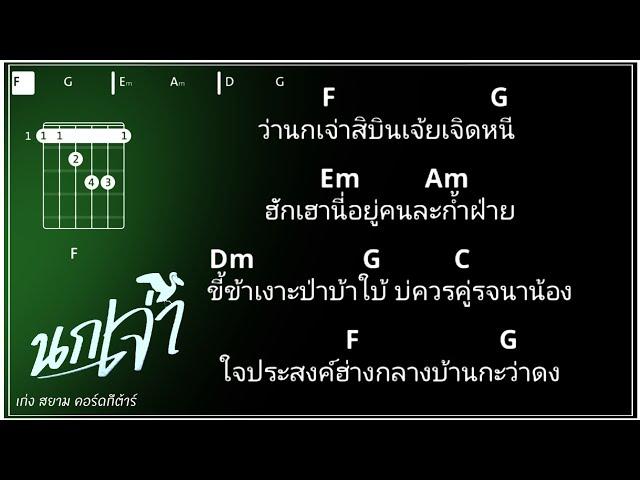 นกเจ่า - เก่ง สยาม [ COVER คอร์ดเพลง ]