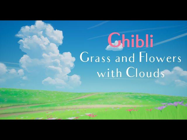 Adjusting Shadows and Color Stem | Ghibli Grass and Flowers with Clouds