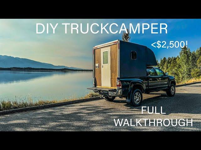 DIY Truck Camper Walkthrough | HUGE Interior