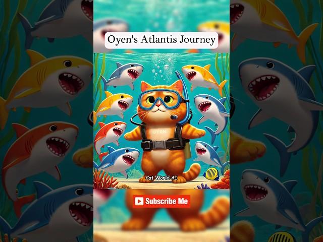 Oyen's Atlantis Journey  #catadventures #cat #funny #cat #meow #shorts #catlover