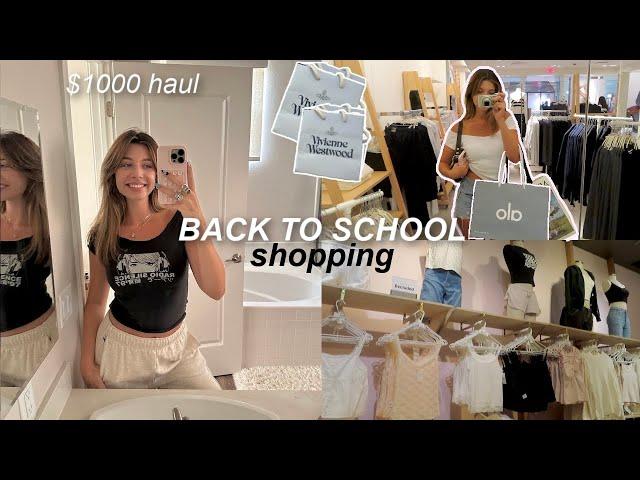 Back to School SHOP W/ ME ⭐️ (alo, vivienne westwood, aritzia, brandy) try-on haul