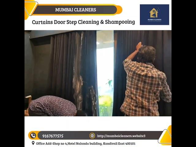  Call : 916-767-7575 | Curtains Door Step Cleaning & Shampooing Services in Mumbai #mumbaicleaners