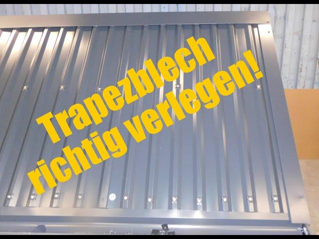 Trapezblech richtig verlegen