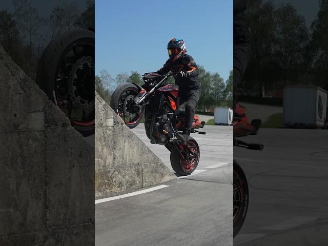 UP THE WALL  Trial mixed with stuntriding  #motorcycle #ktm790duke