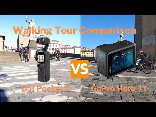 DJI Pocket 2 vs GoPro Hero 11 Walking Tour Comparison