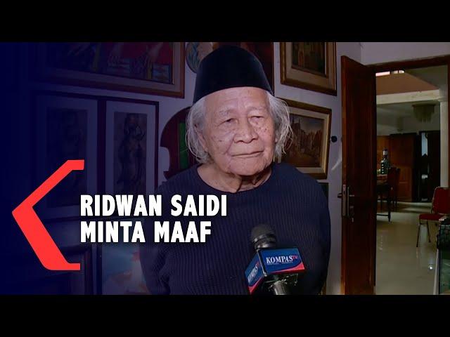 Permintaan Maaf Ridwan Saidi Soal Kerajaan Galuh Karena Kutip Kamus Armenia