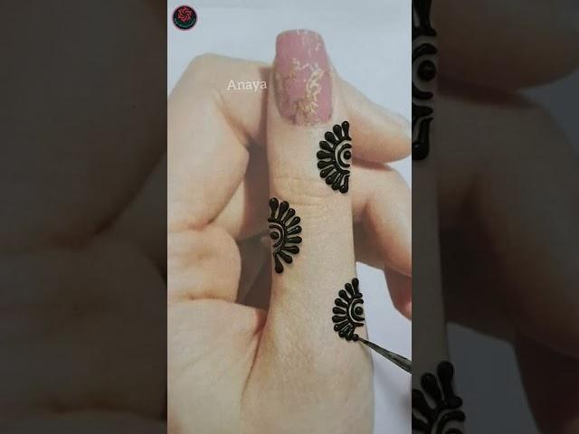 Finger mehndi design simple  #short #shorts