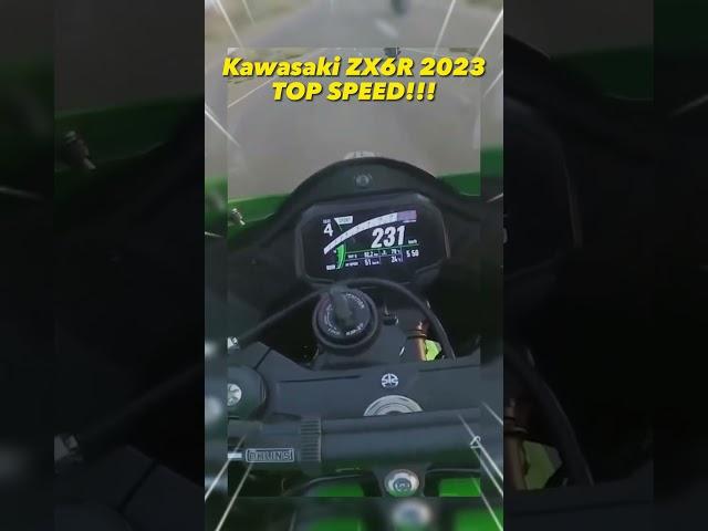 Kawasaki ZX6R 2024 Top SPEED!!! #shorts