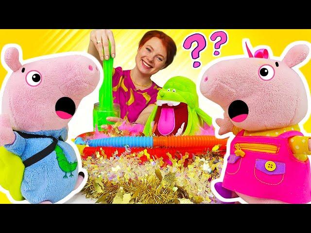 Spielzeug Video für Kinder mit Irene und Peppa Wutz | Plüpa Plüsch Paradies. Der magische Zoo.