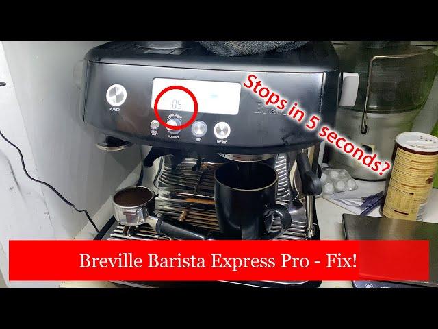 Breville Barista Express Pro - Stops in 5 seconds