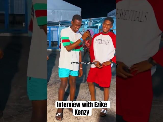 I interviewed Ezike Kenzy full video here  #kenzy #thebrownshirtguy