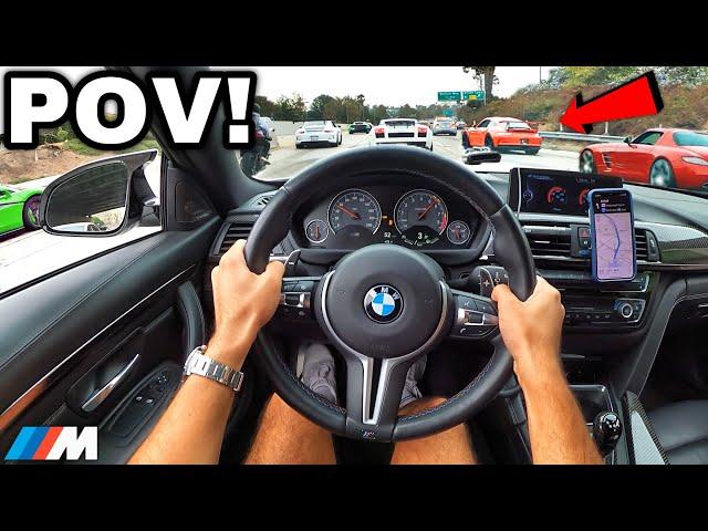 Hunting Supercar Owners In A Straight Piped BMW M4 F82! [LOUD EXHAUST POV]