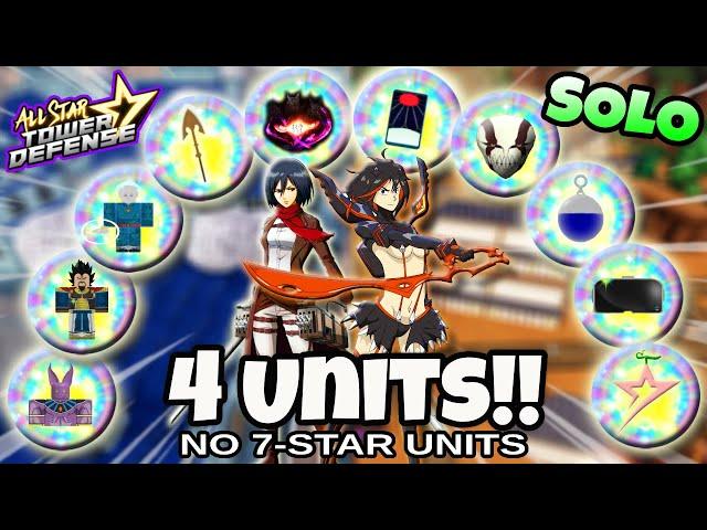 Solo World 2 Raids Marathon (No 7-Stars: 4 Banner Units Only!) | All Star Tower Defense Roblox