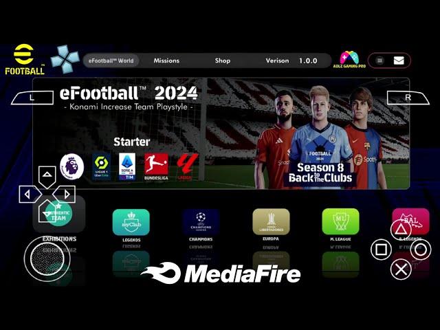 eFootball 2025 PPSSPP English Version Peter Drury Commentary New Update Kits 2025 Last Transfers