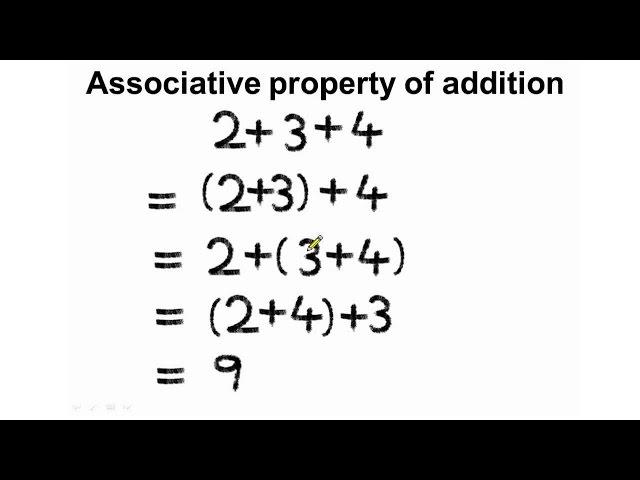 associative property of addition ASL