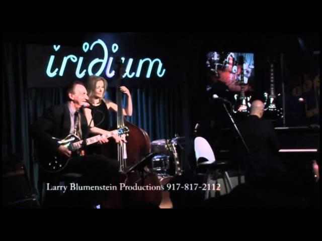 Mary Huang introduces Lou Pallo at the Iridium Jazz Club