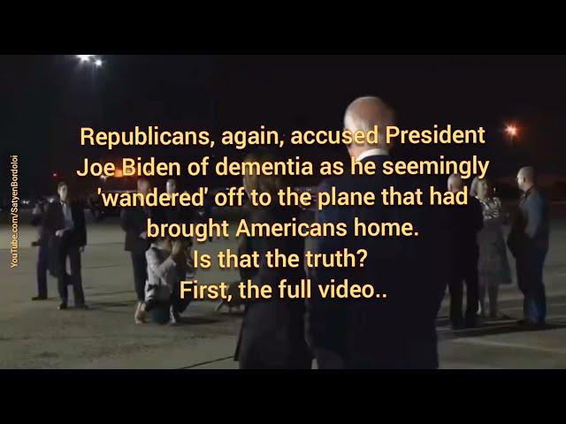 Republicans accuse Joe Biden of 'wandering' on plane; here's the truth [full video]