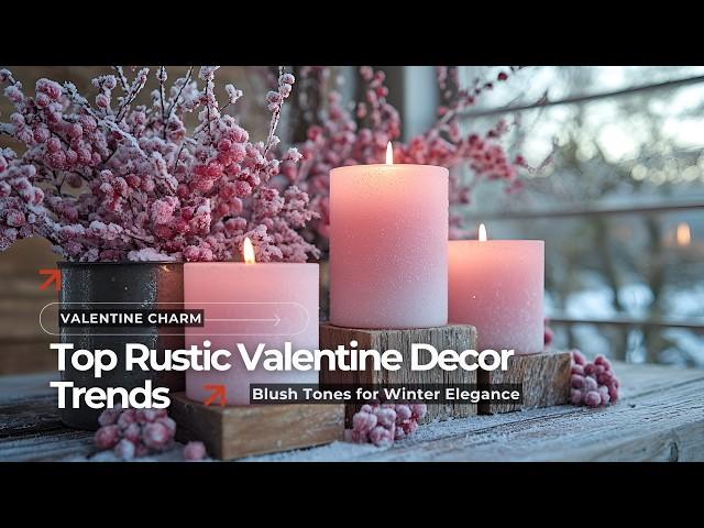 Timeless Blush Decor Ideas: Winter Elegance Meets Rustic Valentine Charm